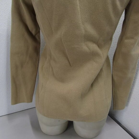 NEW RALPH LAUREN Womens Cotton Knit Soft Blazer Jacket Size PXS Tan - Picture 12 of 12